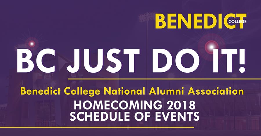bc 2018 homecoming schedule graphic